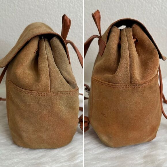 Urban Outfitters 100% Brown Suede Leather Backpack main image 9